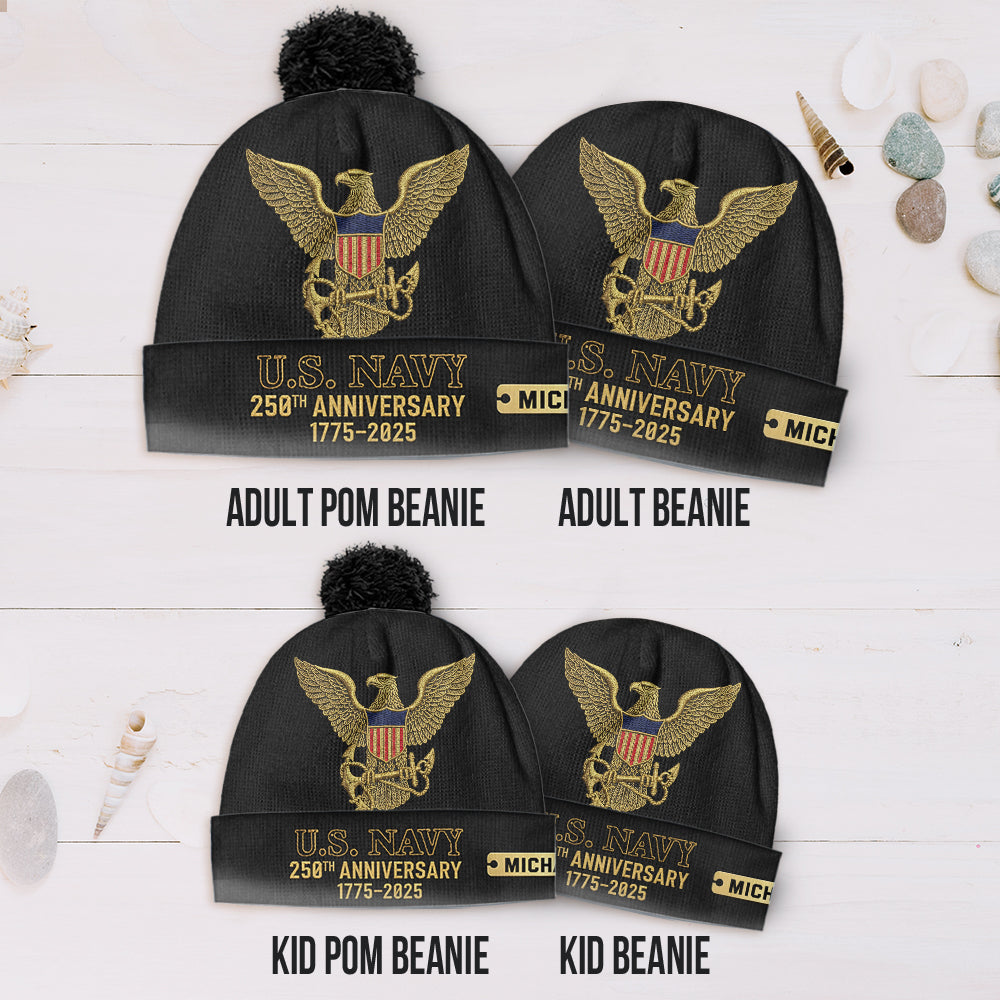 250th Anniversary - Personalized Veteran Beanie Hat