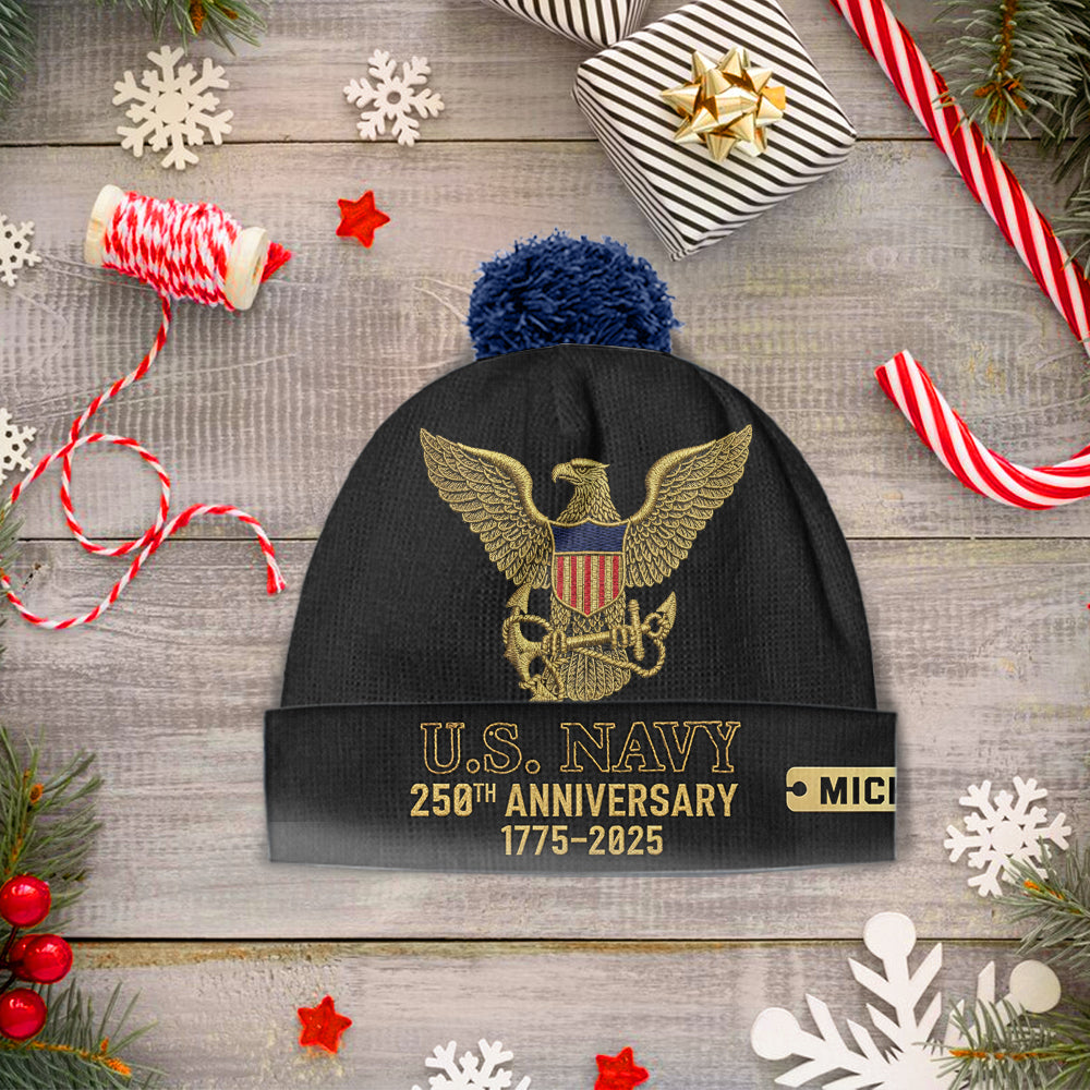 250th Anniversary - Personalized Veteran Beanie Hat