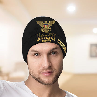 250th Anniversary - Personalized Veteran Beanie Hat