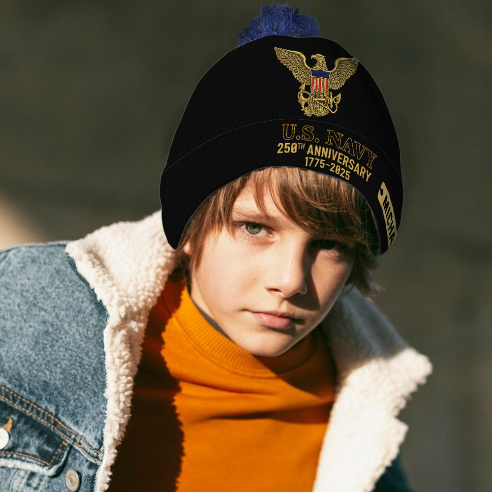 250th Anniversary - Personalized Veteran Beanie Hat