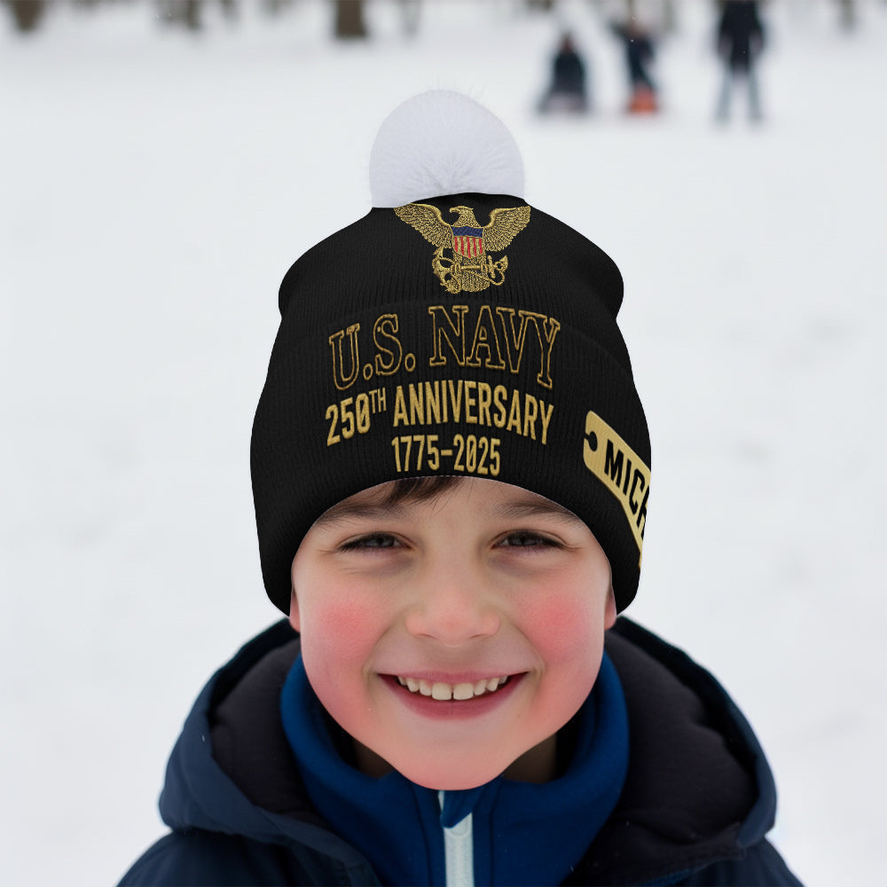 250th Anniversary - Personalized Veteran Beanie Hat