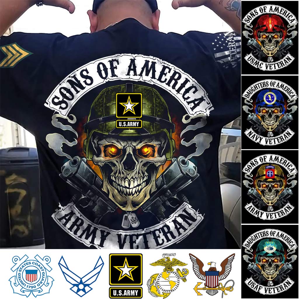 Proud Veteran - Personalized Veteran All Over Shirt