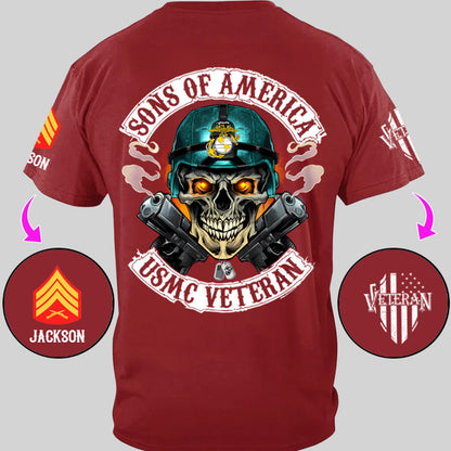 Proud Veteran - Personalized Veteran All Over Shirt