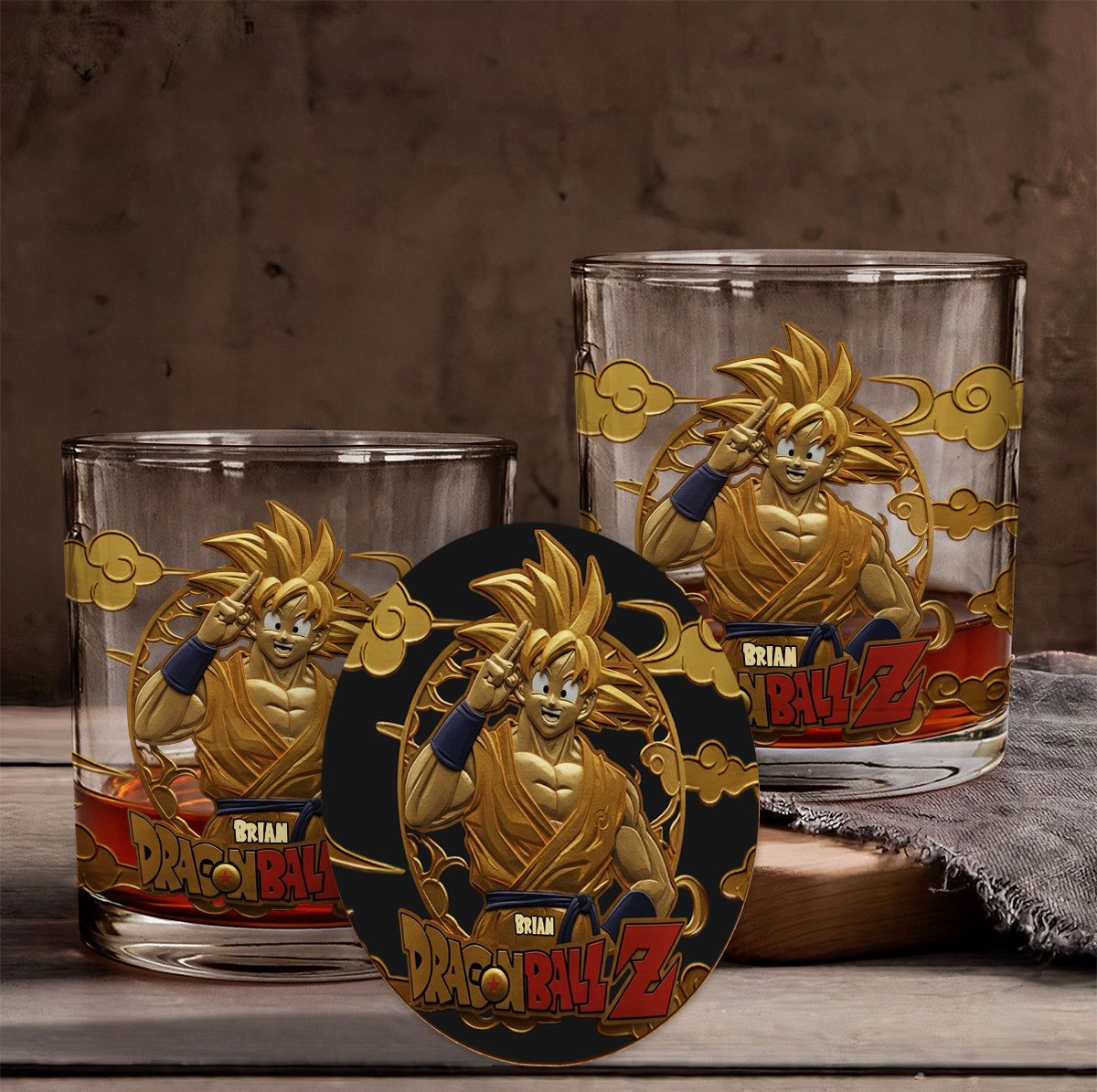 The Seven Balls - Personalized Seven Balls Whiskey Glass
