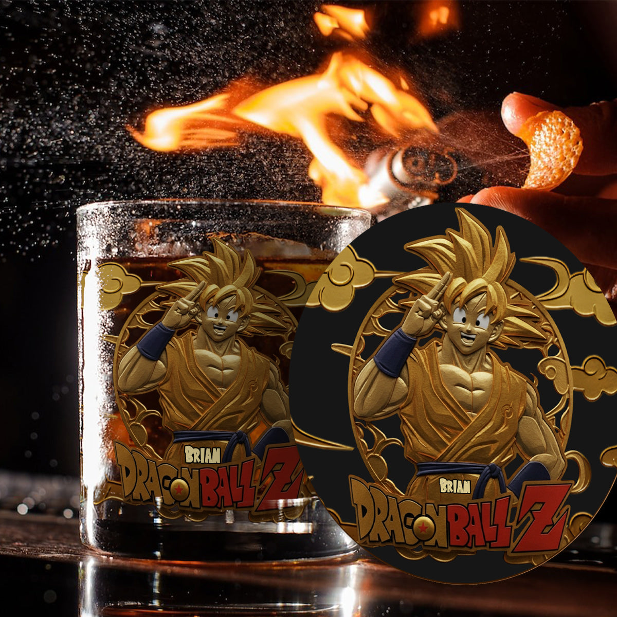 The Seven Balls - Personalized Seven Balls Whiskey Glass