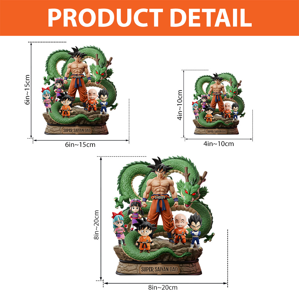 Best Dad Ever - Personalized Seven Balls Custom Shaped Acrylic Plaque