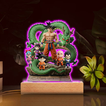 Best Dad Ever - Personalized Seven Balls Custom Shaped Acrylic Plaque