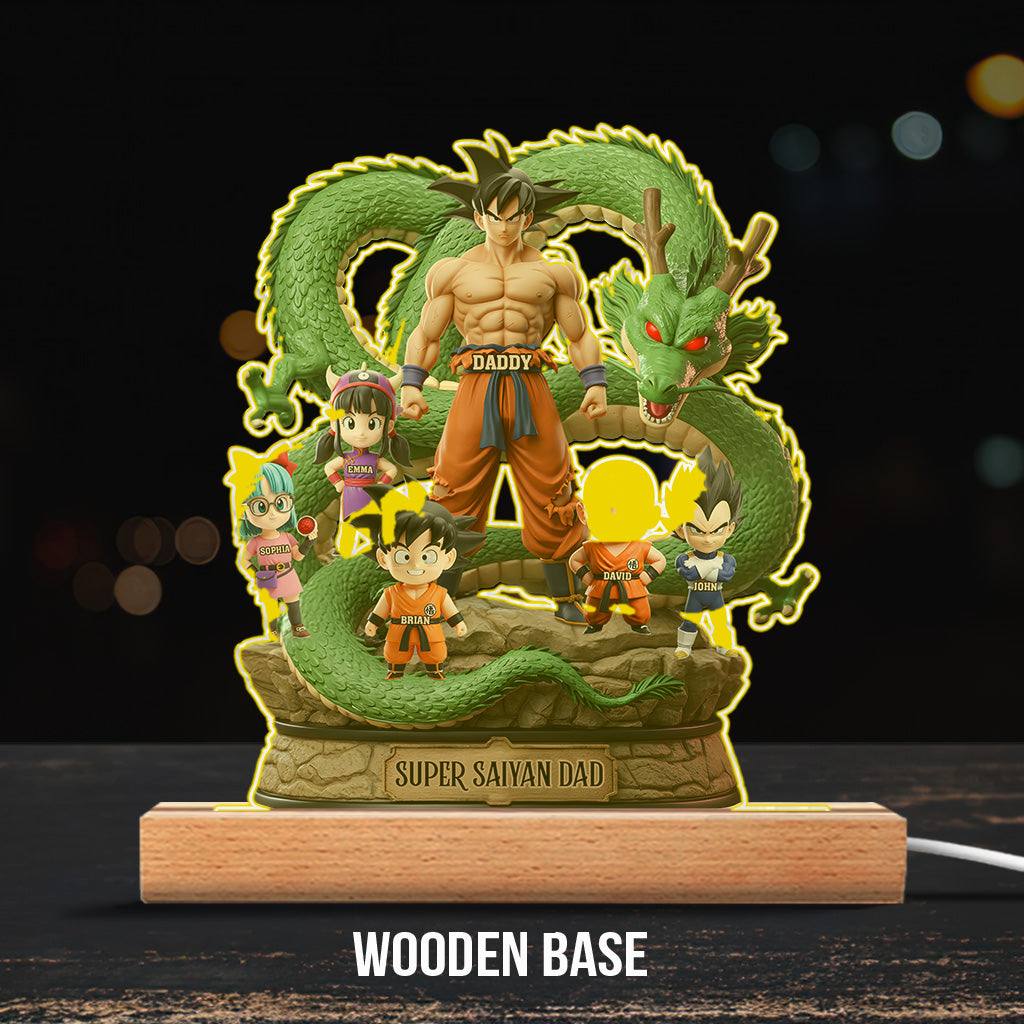 Best Dad Ever - Personalized Seven Balls Custom Shaped Acrylic Plaque