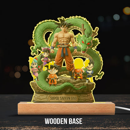 Best Dad Ever - Personalized Seven Balls Custom Shaped Acrylic Plaque