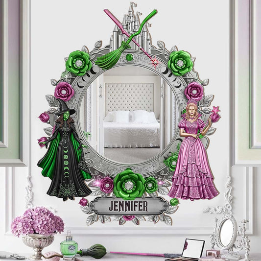 Changed For Good - Personalized Green and Pink Wall Hanging Mirror