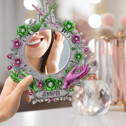 Changed For Good - Personalized Green and Pink Wall Hanging Mirror