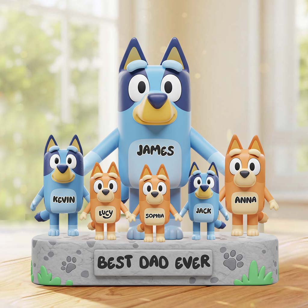 Best Dad Ever - Personalized Father Custom Shaped Acrylic Plaque