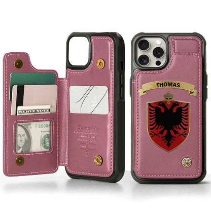Proud Albania - Personalized Expats Wallet Phone Case