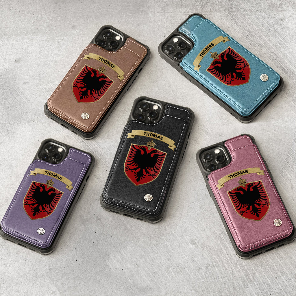 Proud Albania - Personalized Expats Wallet Phone Case