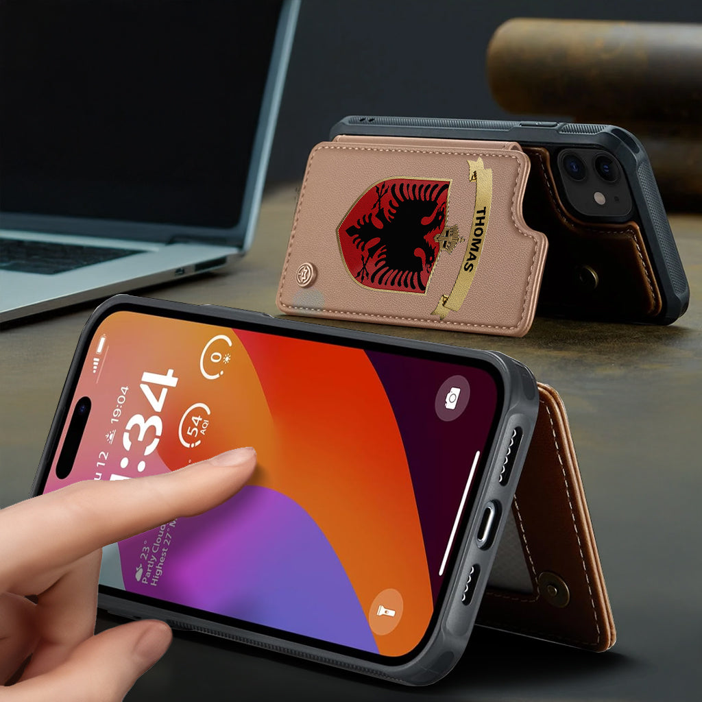 Proud Albania - Personalized Expats Wallet Phone Case