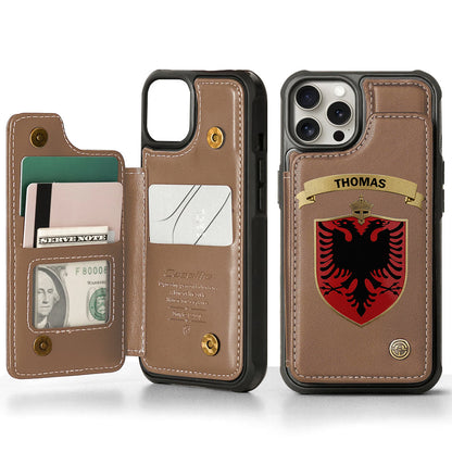 Proud Albania - Personalized Expats Wallet Phone Case
