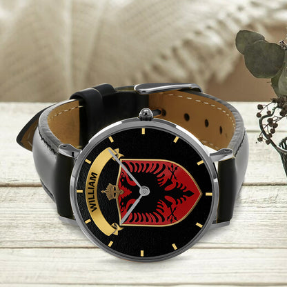 Proud Albania - Personalized Expats Hand Watch