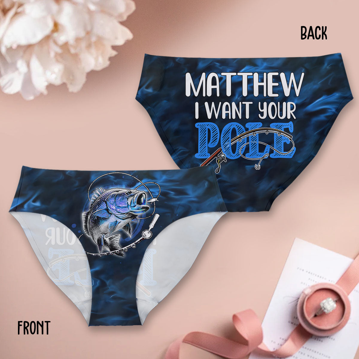 I Want Your Pole - Personalized Fishing Women Briefs