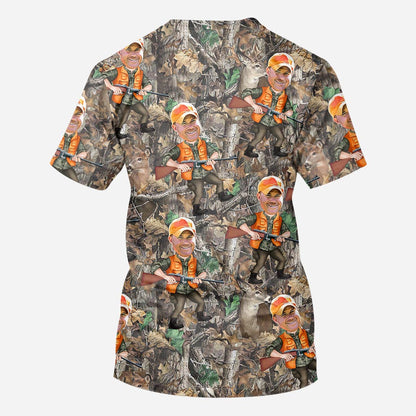 Photo Inserted Hunter - Personalized Hunting All Over Shirt