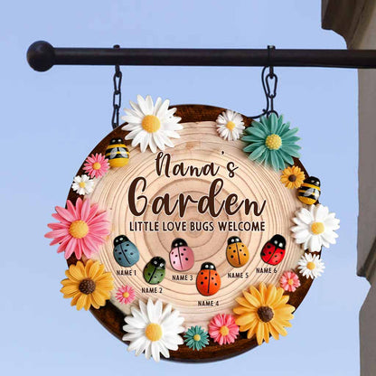 Little Bugs Welcome - Personalized Grandma Wood Sign