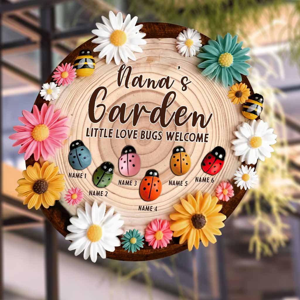 Little Bugs Welcome - Personalized Grandma Wood Sign