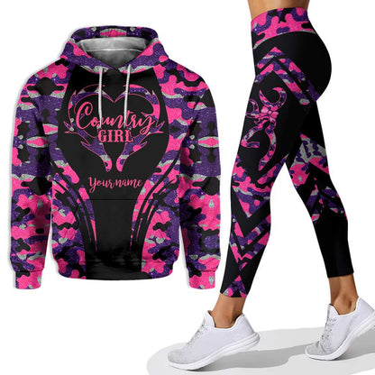 Country Girl - Personalized Hunting Hoodie and Leggings