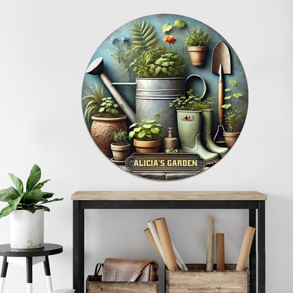 Your Garden - Personalized Gardening Cut Metal Sign