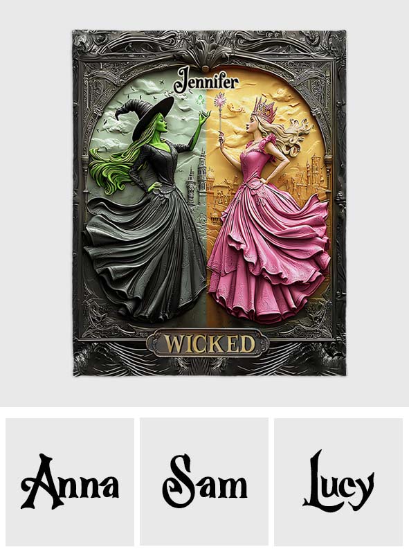 Changed For Good Witch & Princess - Personalized Blanket