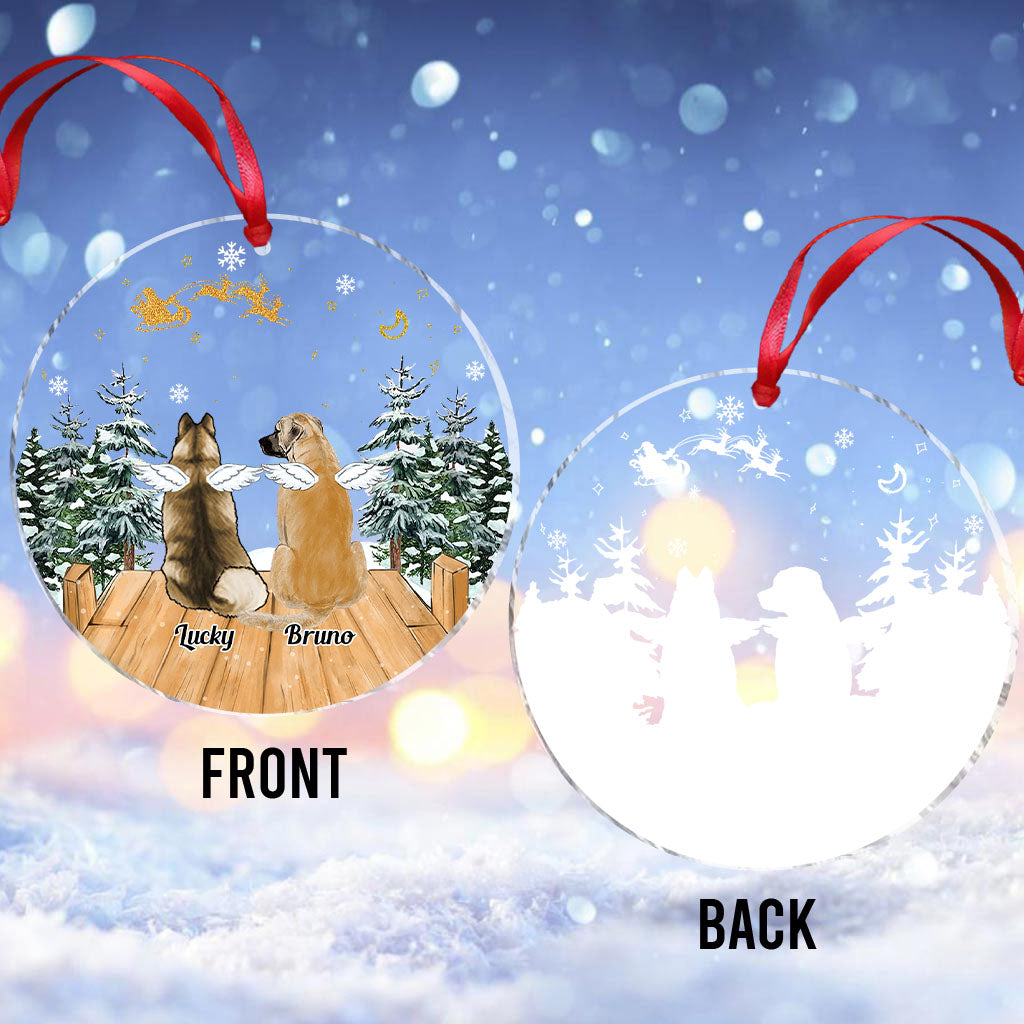 In Loving Memory - Gift for dog lovers, who lost dog, who lost cat - Personalized Transparent Ornament