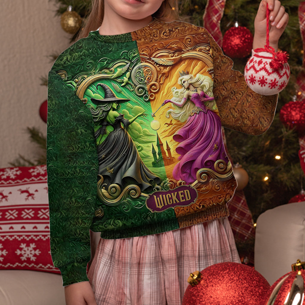 Changed For Good Witch & Princess - Personalized Ugly Sweater