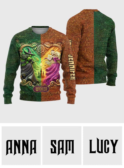 Changed For Good Witch & Princess - Personalized Ugly Sweater