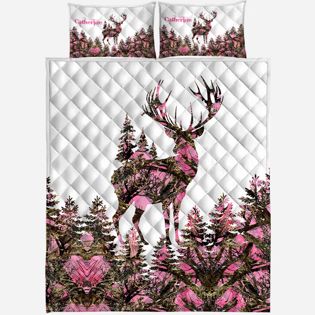 Love Hunting - Personalized Hunting Quilt Set