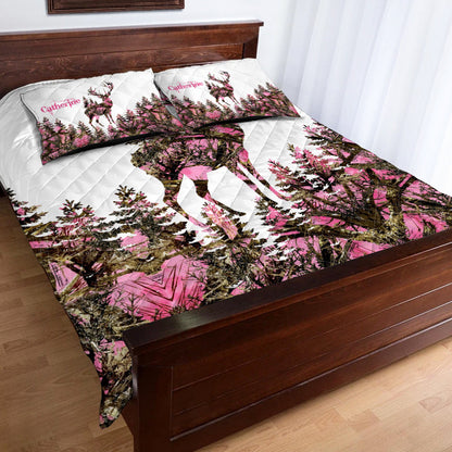 Love Hunting - Personalized Hunting Quilt Set