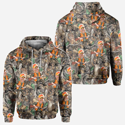 Photo Inserted Hunter - Personalized Hunting All Over Shirt