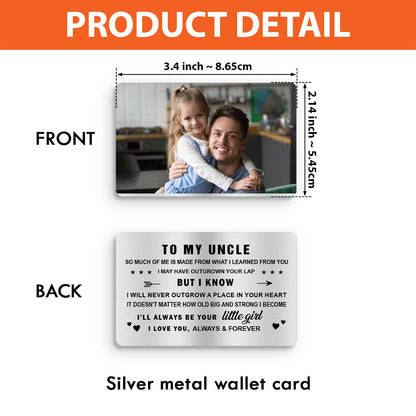 To My Dad - Gift for dad, grandma, grandpa, mom, uncle, aunt - Personalized Wallet Insert Card