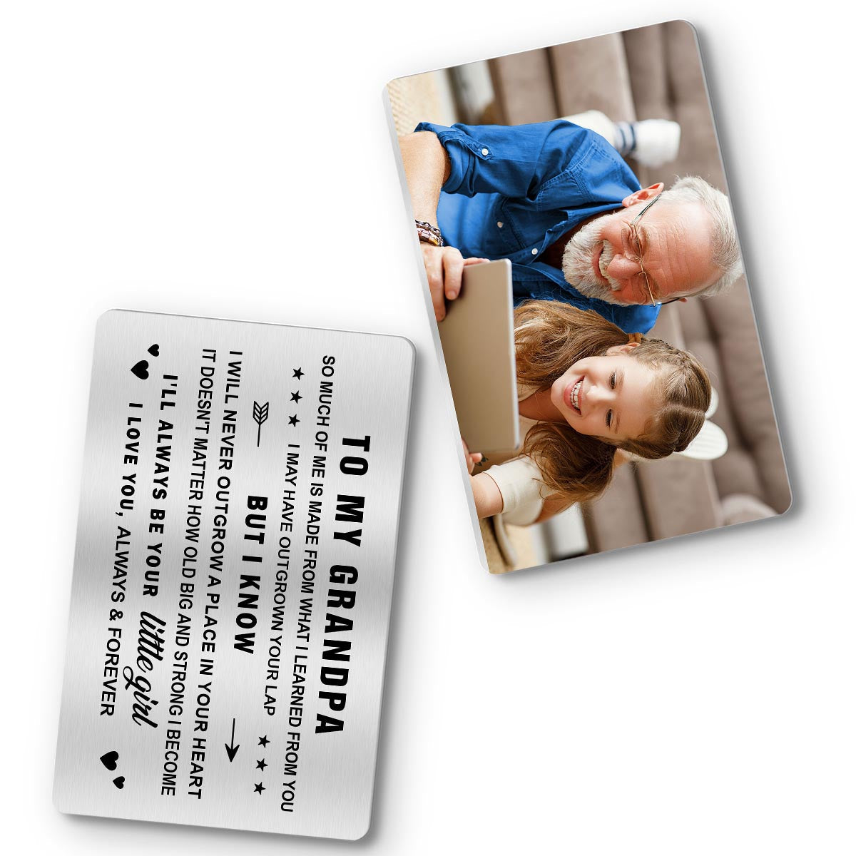 To My Dad - Gift for dad, grandma, grandpa, mom, uncle, aunt - Personalized Wallet Insert Card