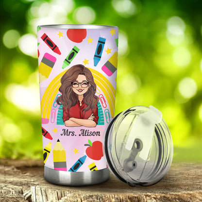 It Takes A Big Heart - Personalized Teacher Tumbler