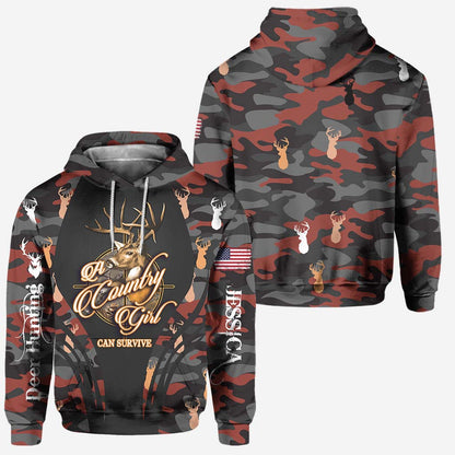 Country Girl - Personalized Hunting Hoodie and Leggings