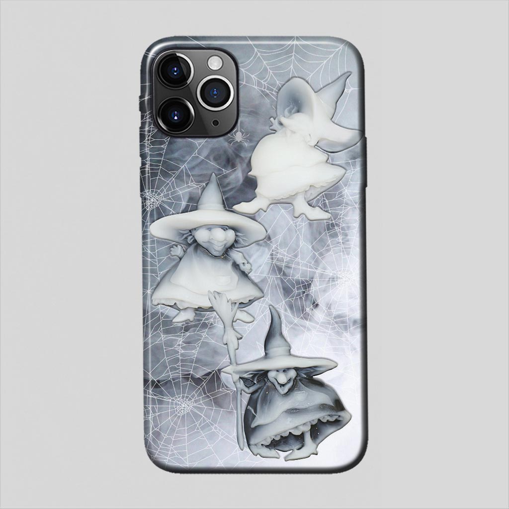 Three Little Witches - Phone Case With 3D Pattern Print