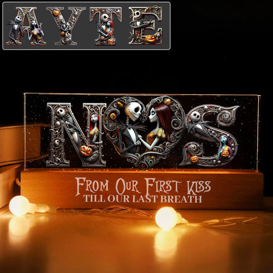 Till Death Do Us Part - Personalized Nightmare Custom LED Night Light