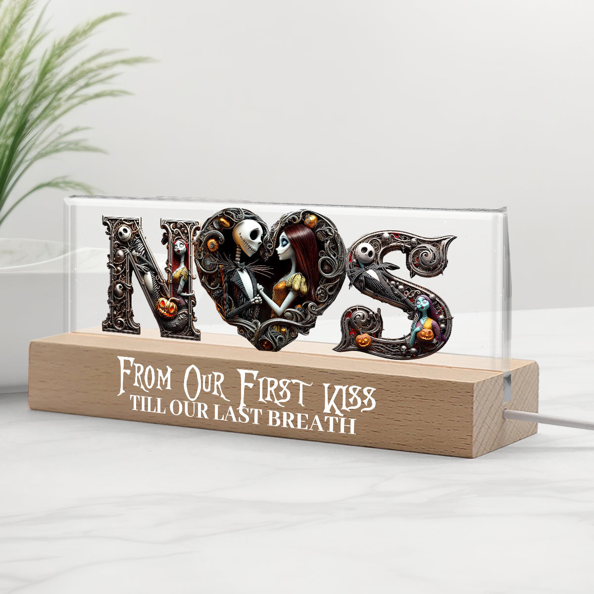 Till Death Do Us Part - Personalized Nightmare Custom LED Night Light