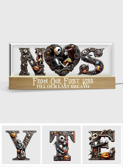 Till Death Do Us Part - Personalized Nightmare Custom LED Night Light