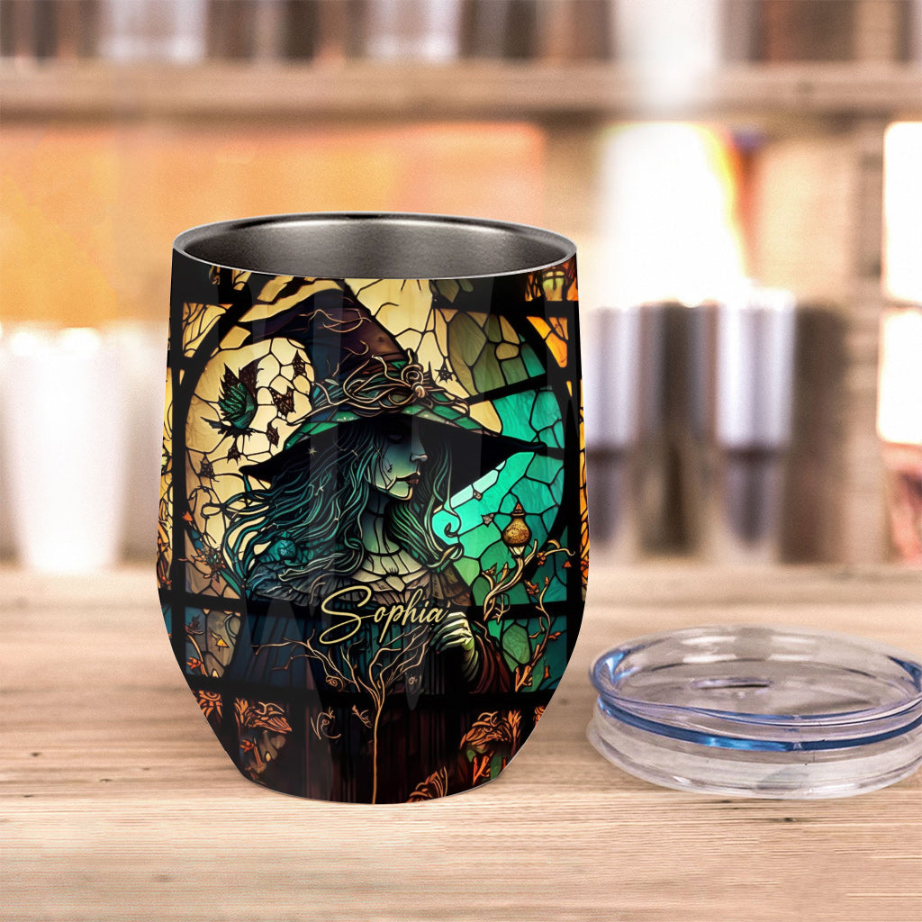 Mysterious Witch - Personalized Witch Wine Tumbler