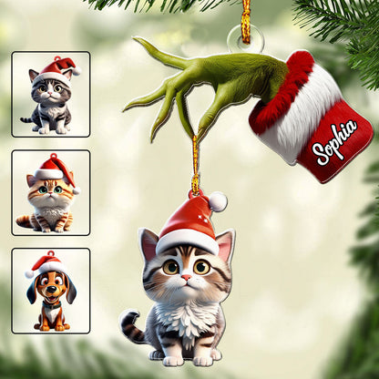 All I Need Is My Pet - Personalized Cat Custom Shaped Ornament