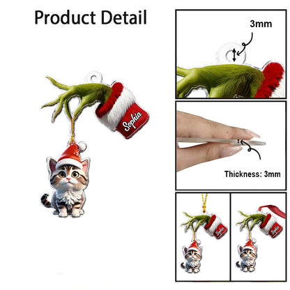 All I Need Is My Pet - Personalized Cat Custom Shaped Ornament