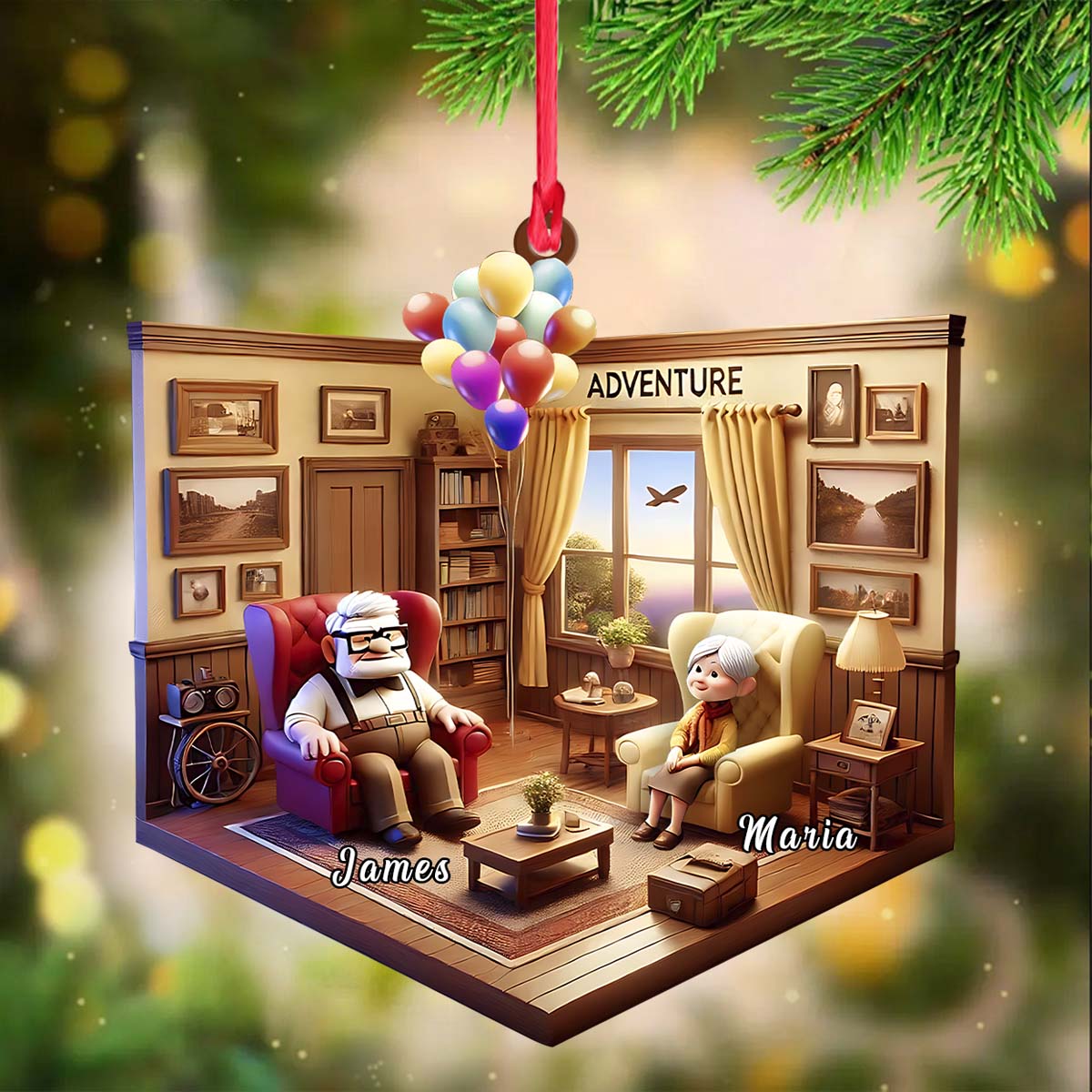 Adventure House - Personalized Mouse Ornament