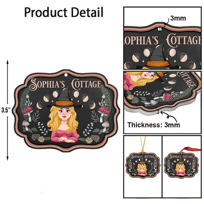Witch's Cottage - Personalized Witch Ornament