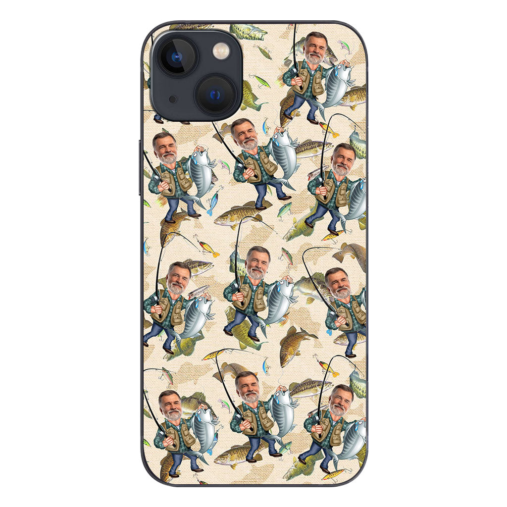 Photo Inserted Funny Fishing - Personalized Fishing Phone Case