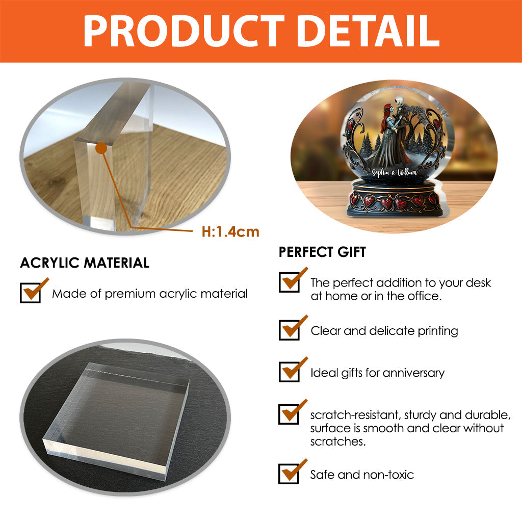 Till Death Do Us Part - Personalized Nightmare Custom Shaped Acrylic Plaque