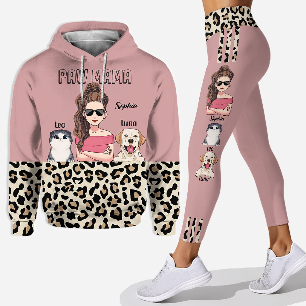 Cat Dog Mom - Personalized Mother's Day Mother Hoodie and Leggings